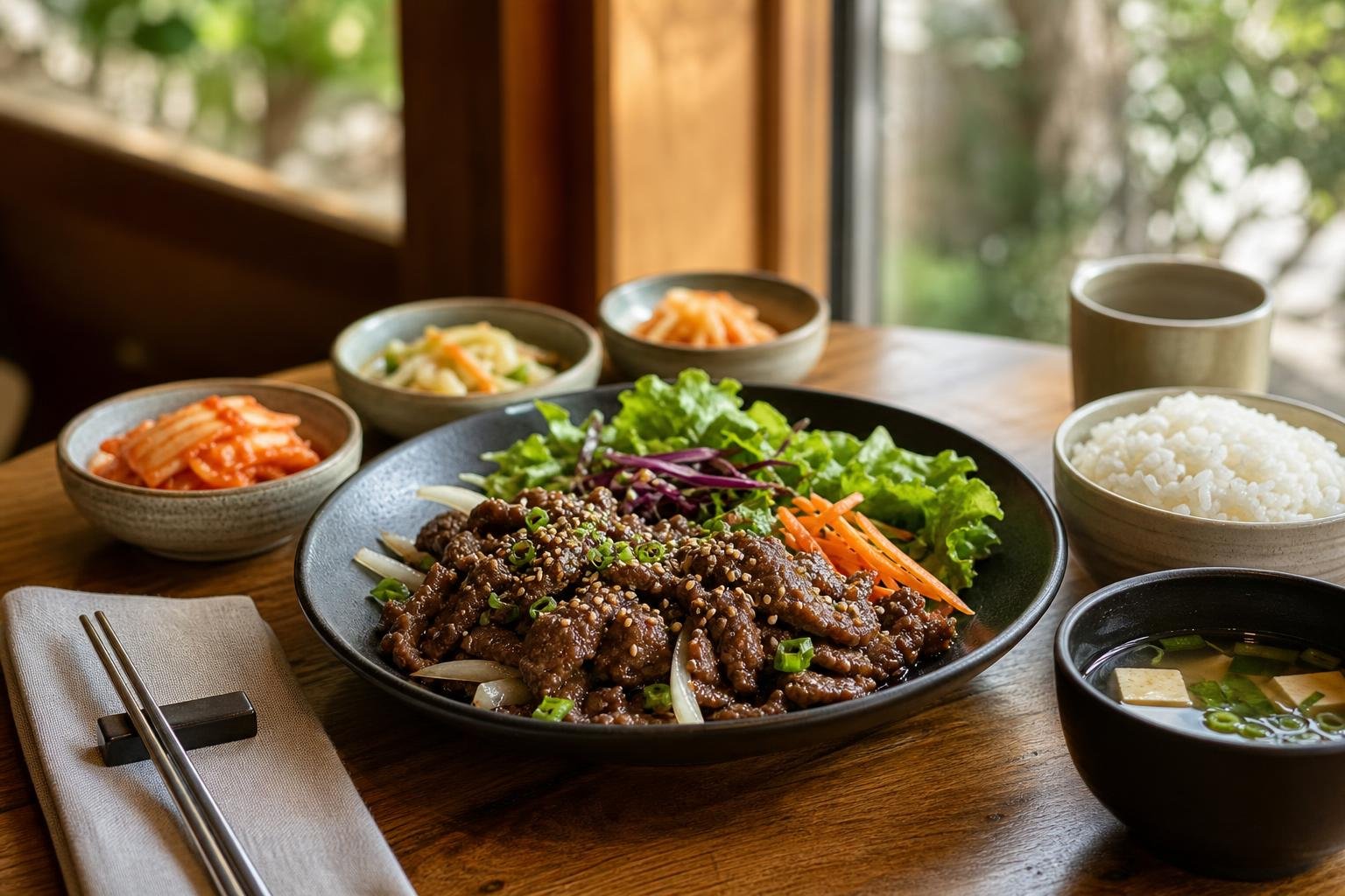 Korean bulgogi near me editorial image