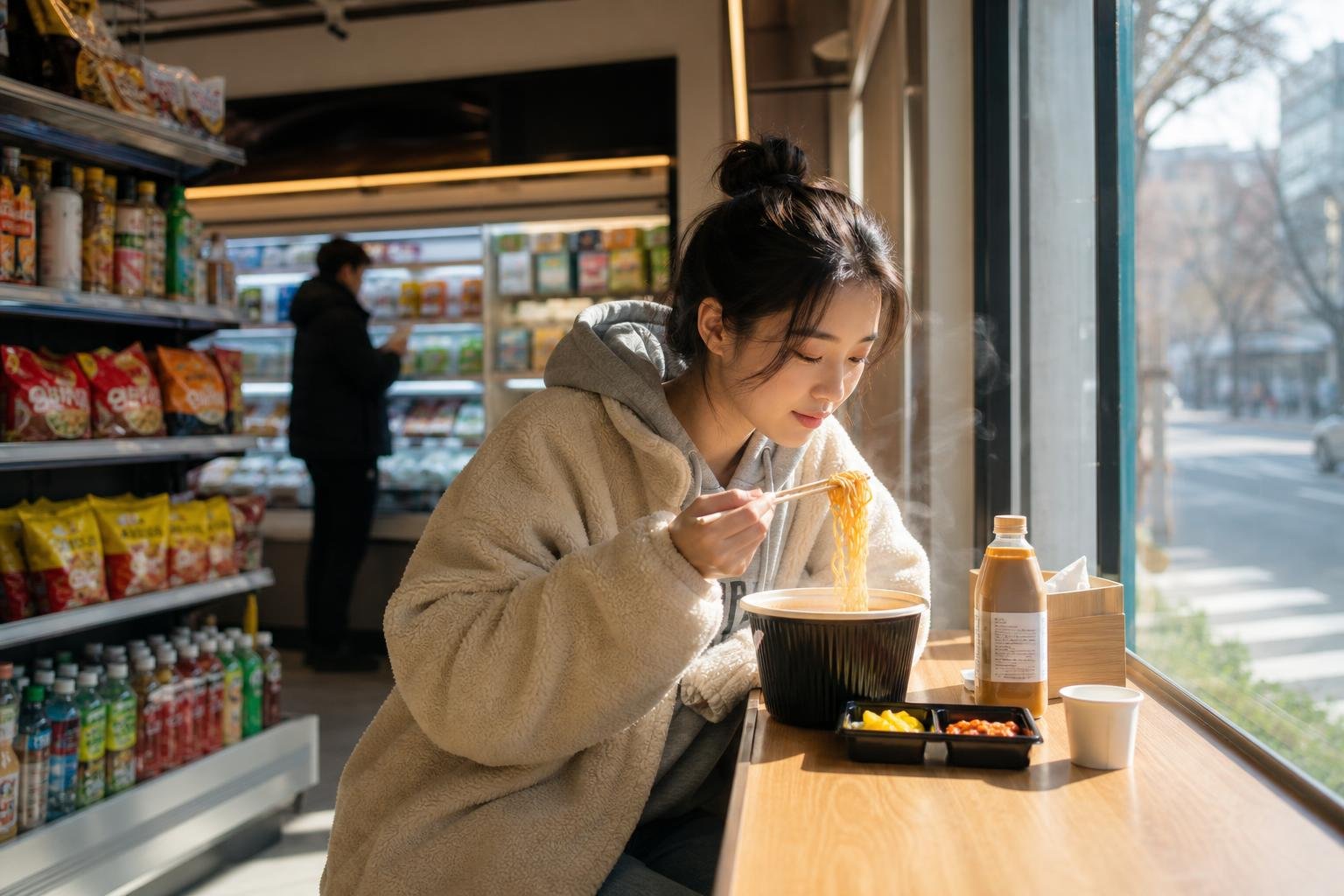 Korean convenience store editorial image