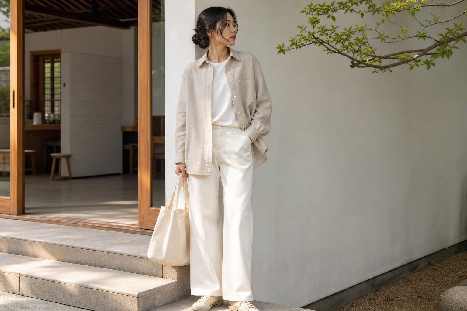 MUJI minimalist style editorial image